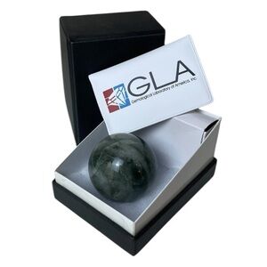 Crystal Gray Agate Gemstone Ball Sphere 60mm Calming Healing Stress Relief Reiki